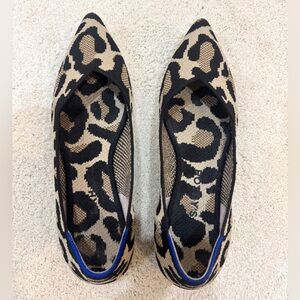 Rothy's Desert Cheetah Animal Print Ballet Point Flats